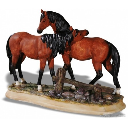 figurine couple chevaux