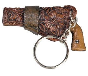 porte clef pistolet western