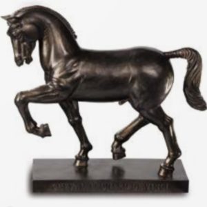 Figurine cheval Léonard de Vinci