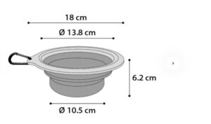 Gamelle pour la nourriture et l'eau Bubo Rond