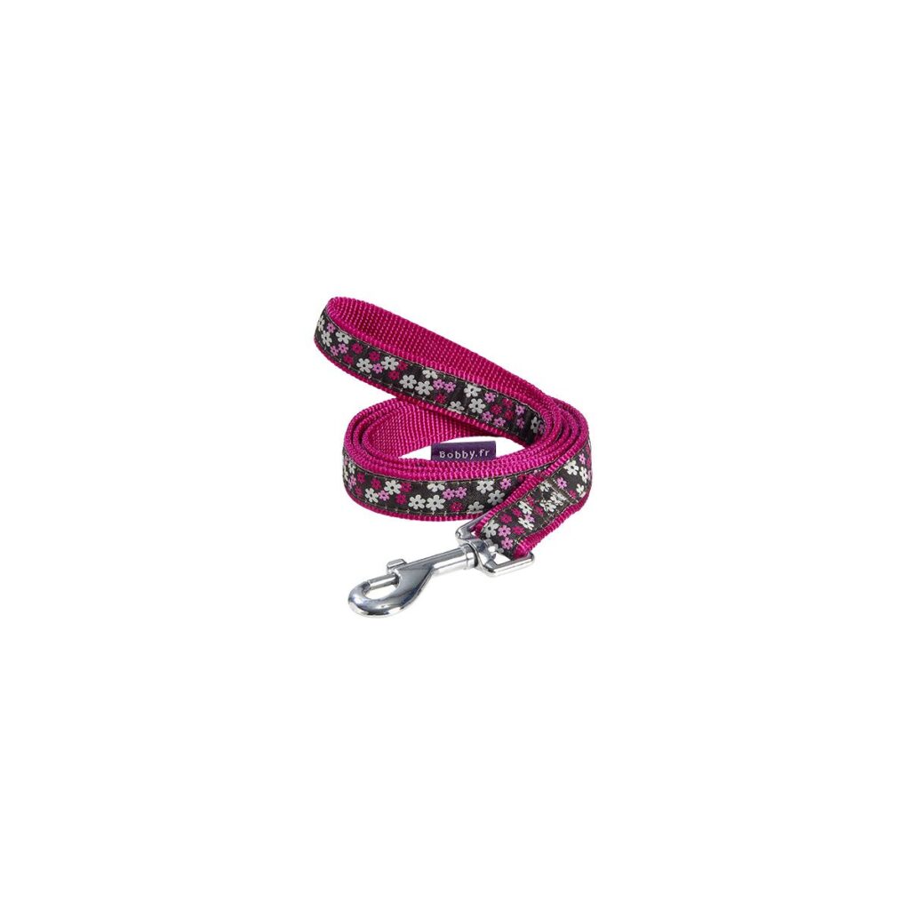 laisse bobby flower rose