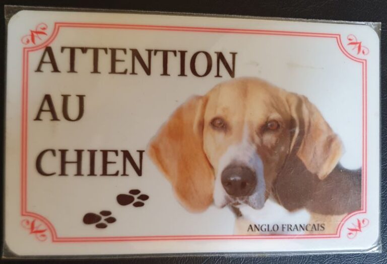 Plaque de garde en Aluminium avec races de chiens